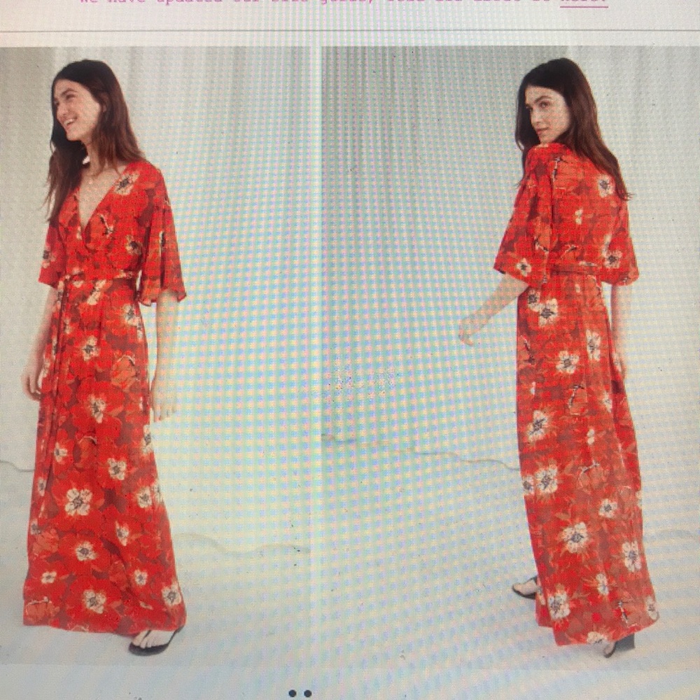 Poppy print wrap dress from& other stories